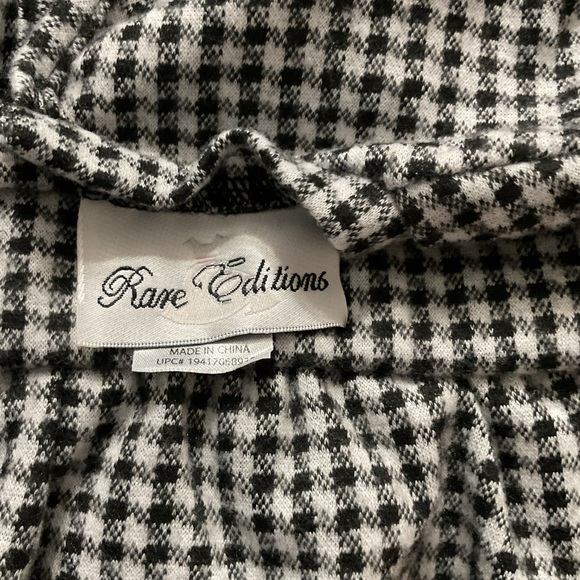 Rare Editions Girls Black and White Small Check Knit Dress Size 5 NWT SO SOFT - Picture 4 of 4
